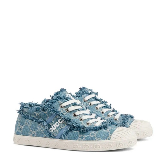 GICCI DENIM GG SNEAKERS - Picture 1 of 15